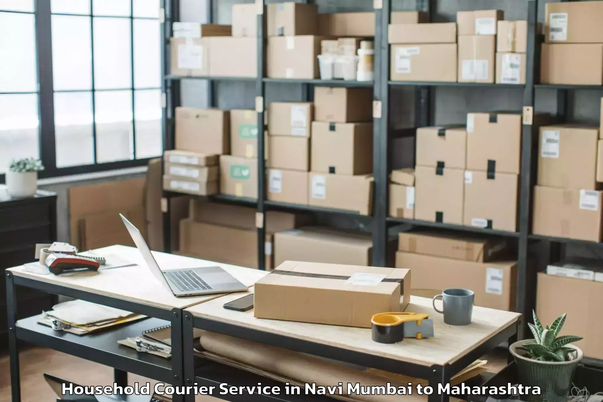 Navi Mumbai to Shevgaon Household Courier Booking